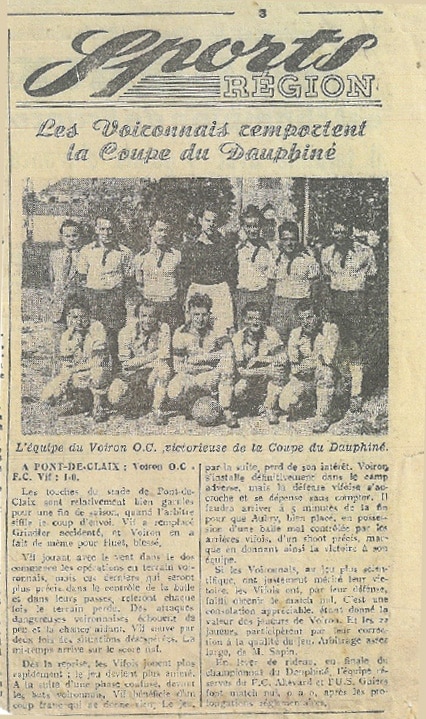 Vainqueur de la Coupe du Dauphiné 1947